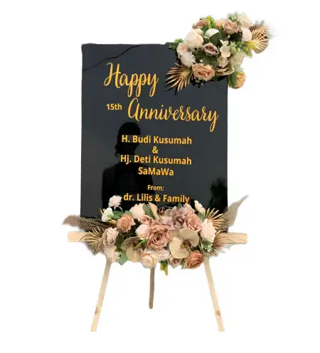 Papan Bunga Akrilik Venue Akad Nikah Jakarta